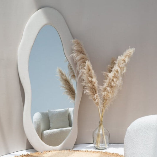 Miroir Wavy en Bois – Design Moderne et Élégant