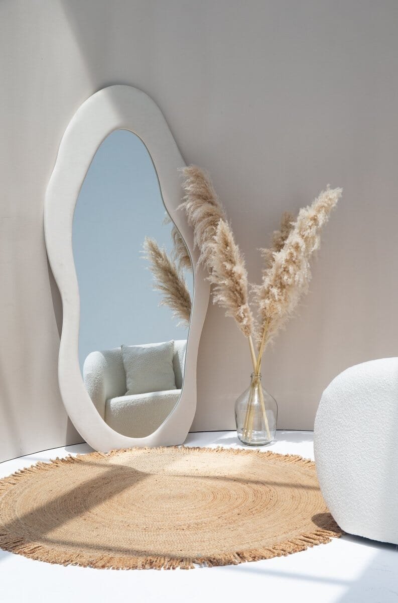 Miroir Wavy en Bois – Design Moderne et Élégant