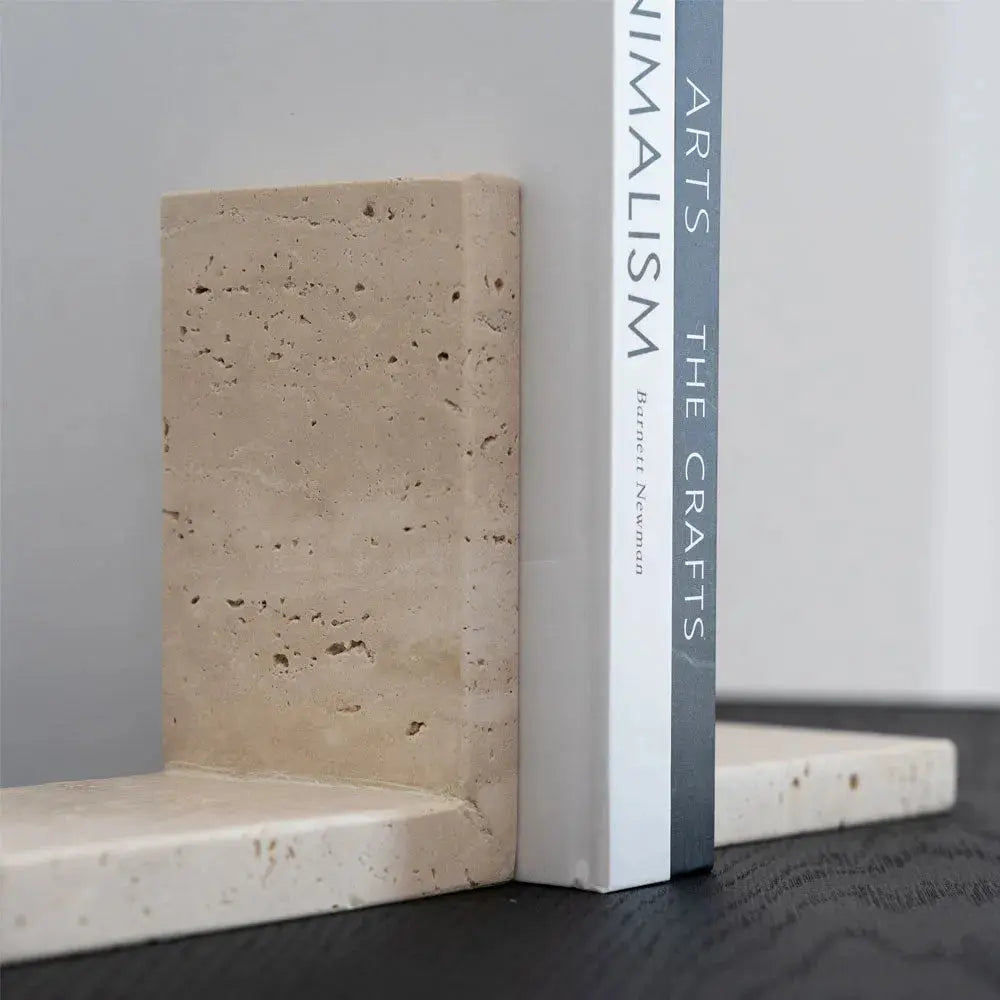 Serre-Livres en Travertine